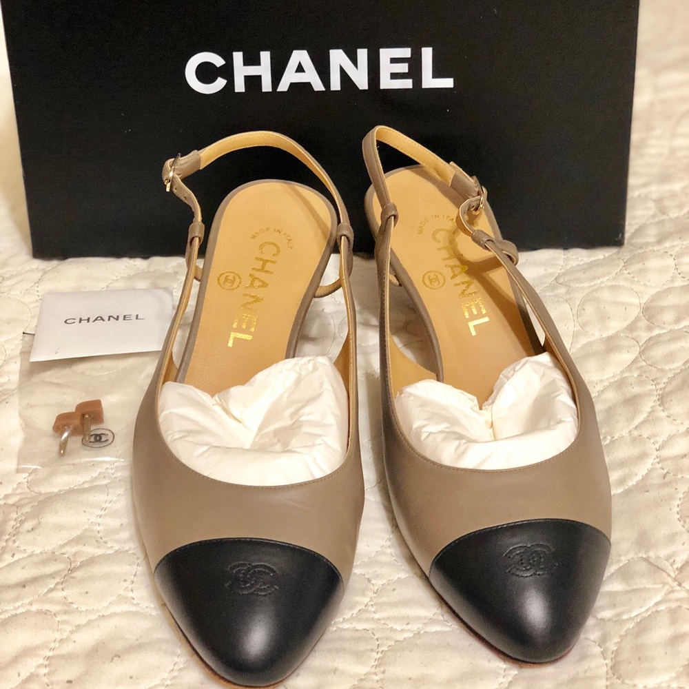 💄💋SOLD in Ebay!! Chanel Slingback 💋💄